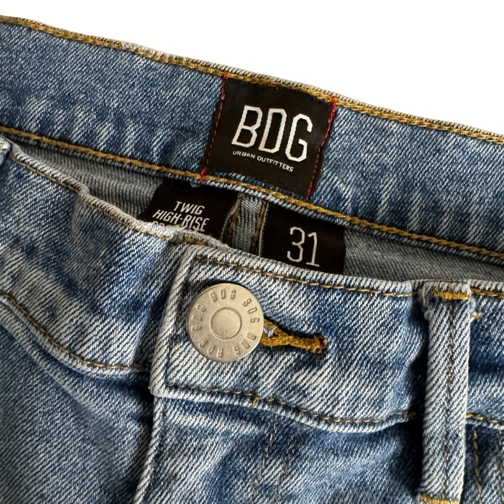 BDG Women's Light Blue Jeans with Black  Grommet Details - Picture 7 of 13
